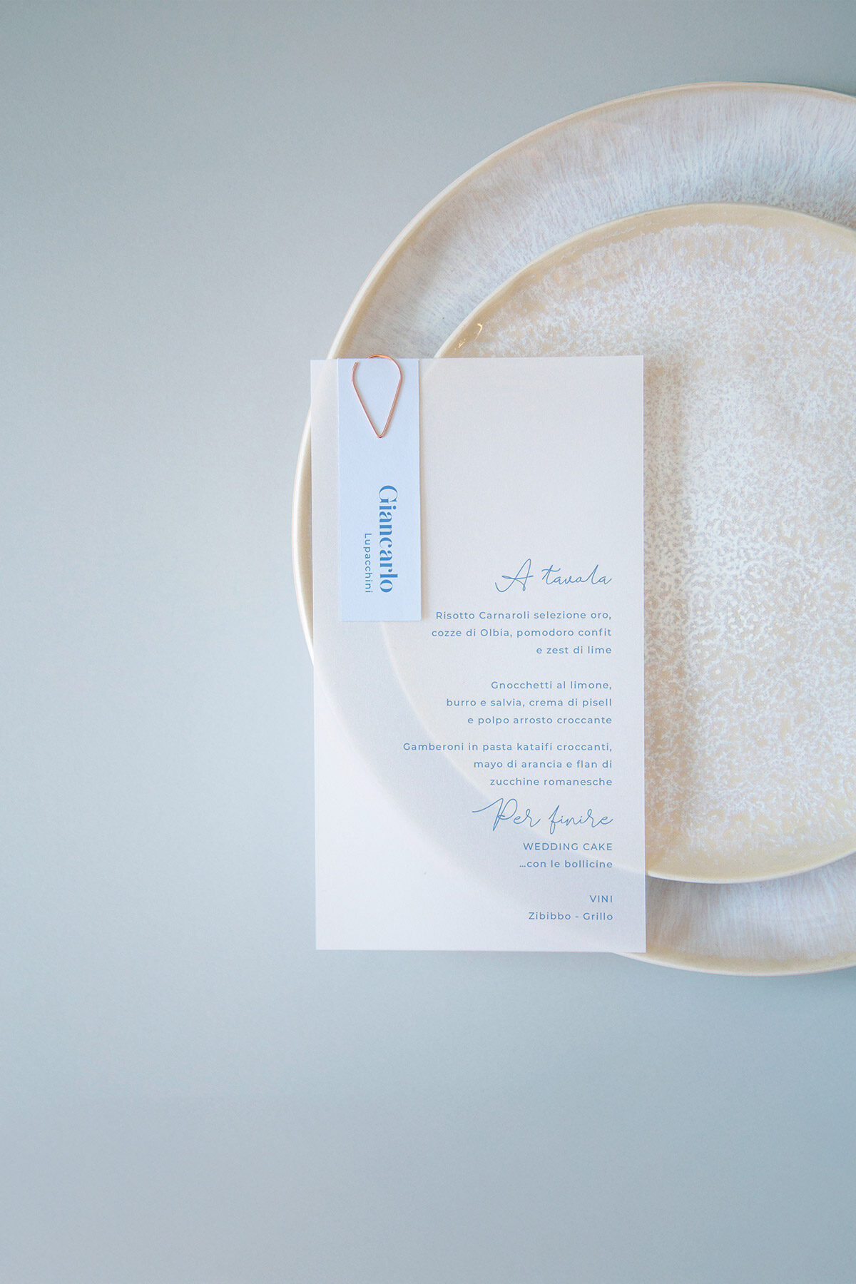 Menu Segnaposto Vellum Daisy