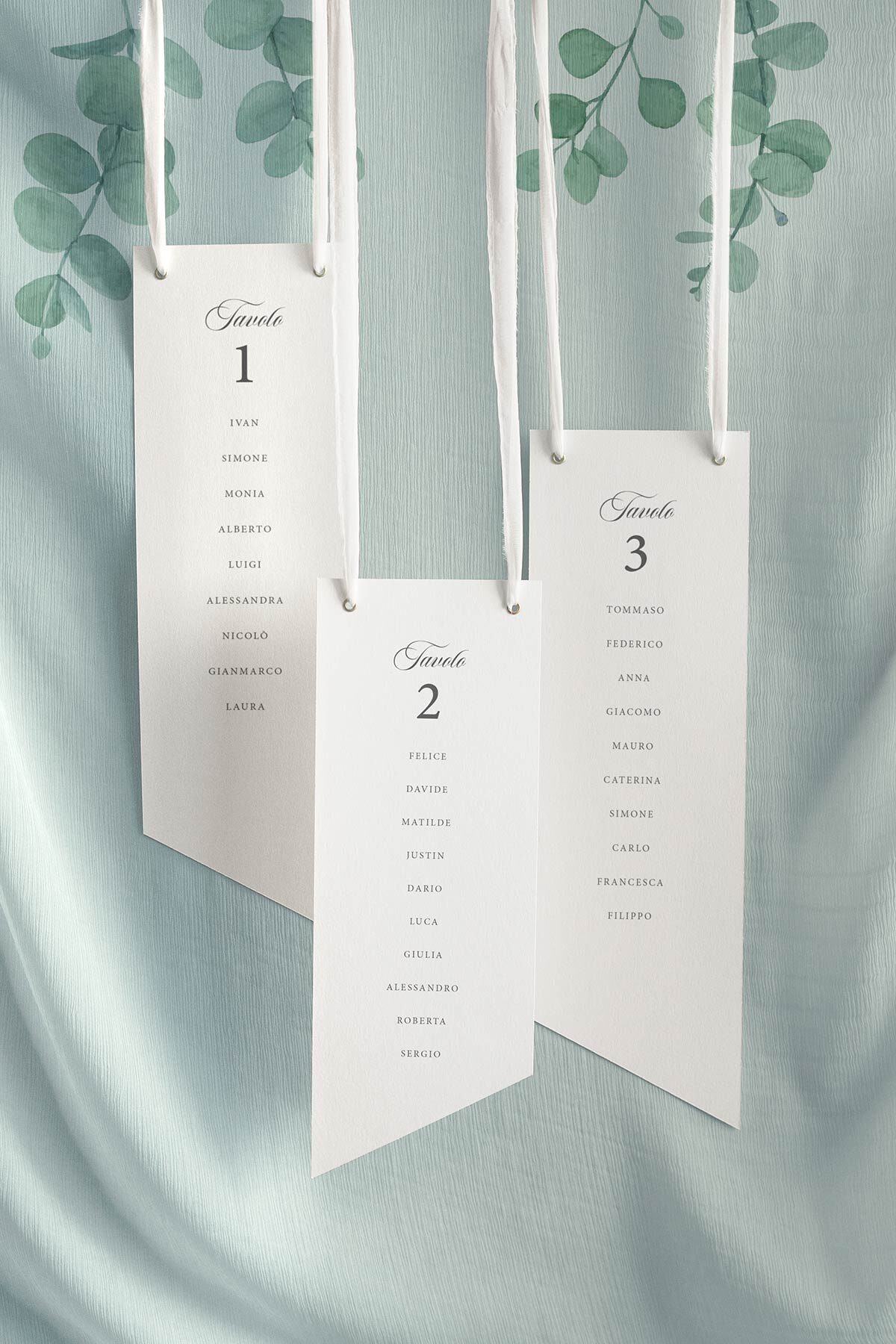 Tableau Matrimonio Layered Eucalipto