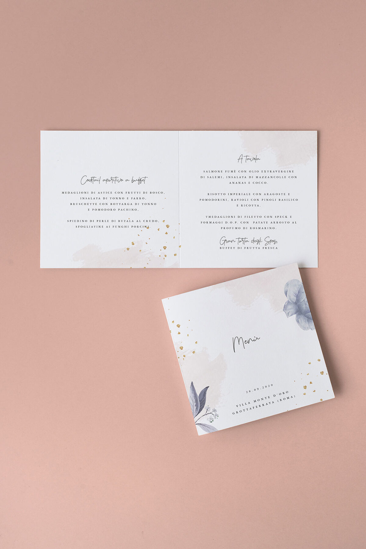 Menu Doppia Anta Rose Gold