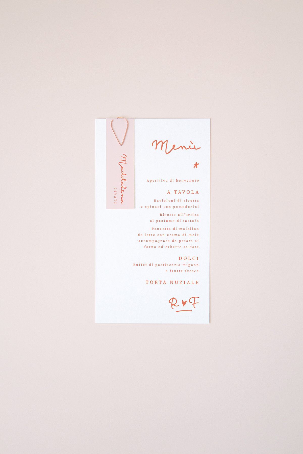 Menu con Segnaposto Poster