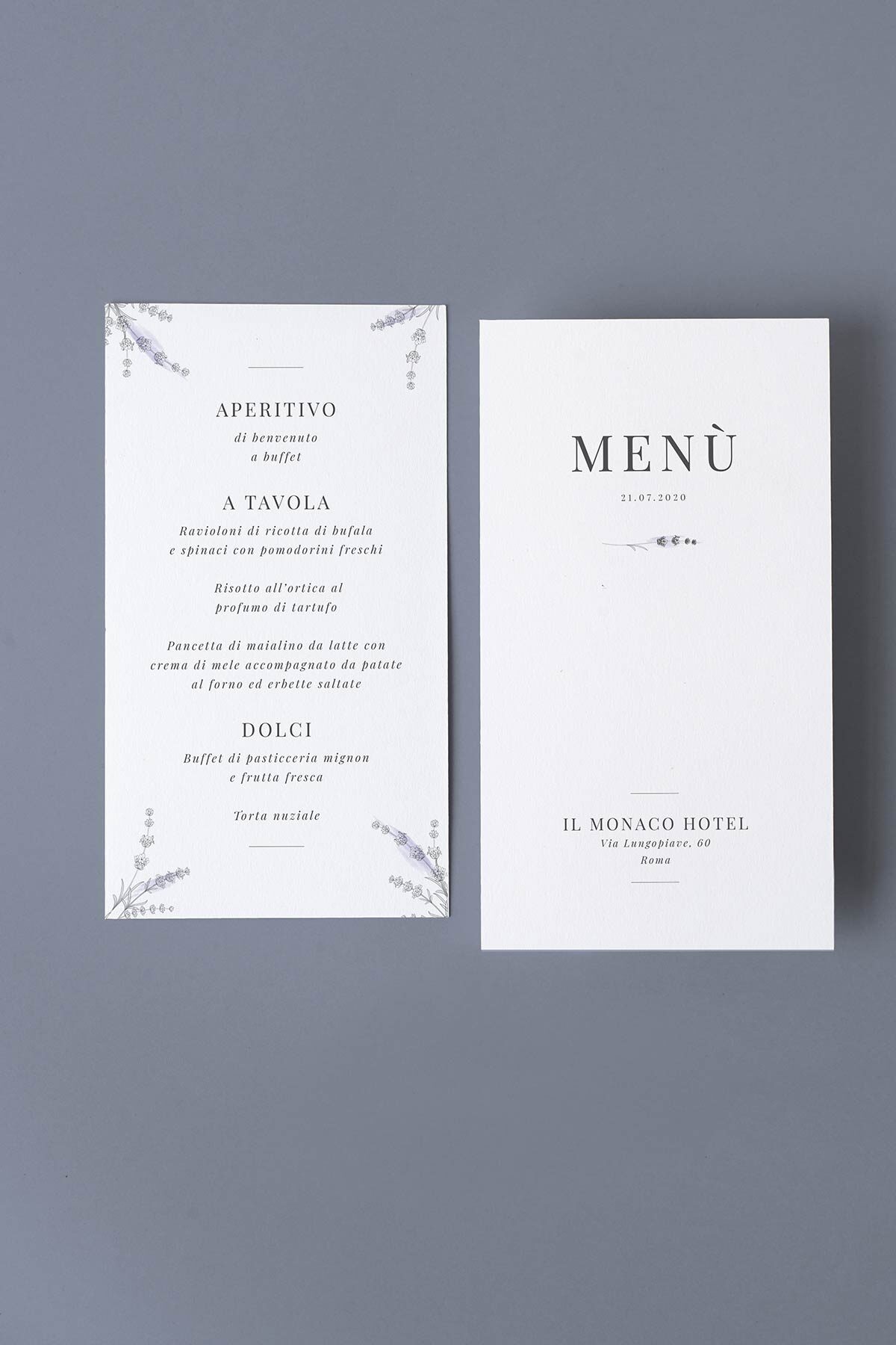 Menu Verticale Lavanda