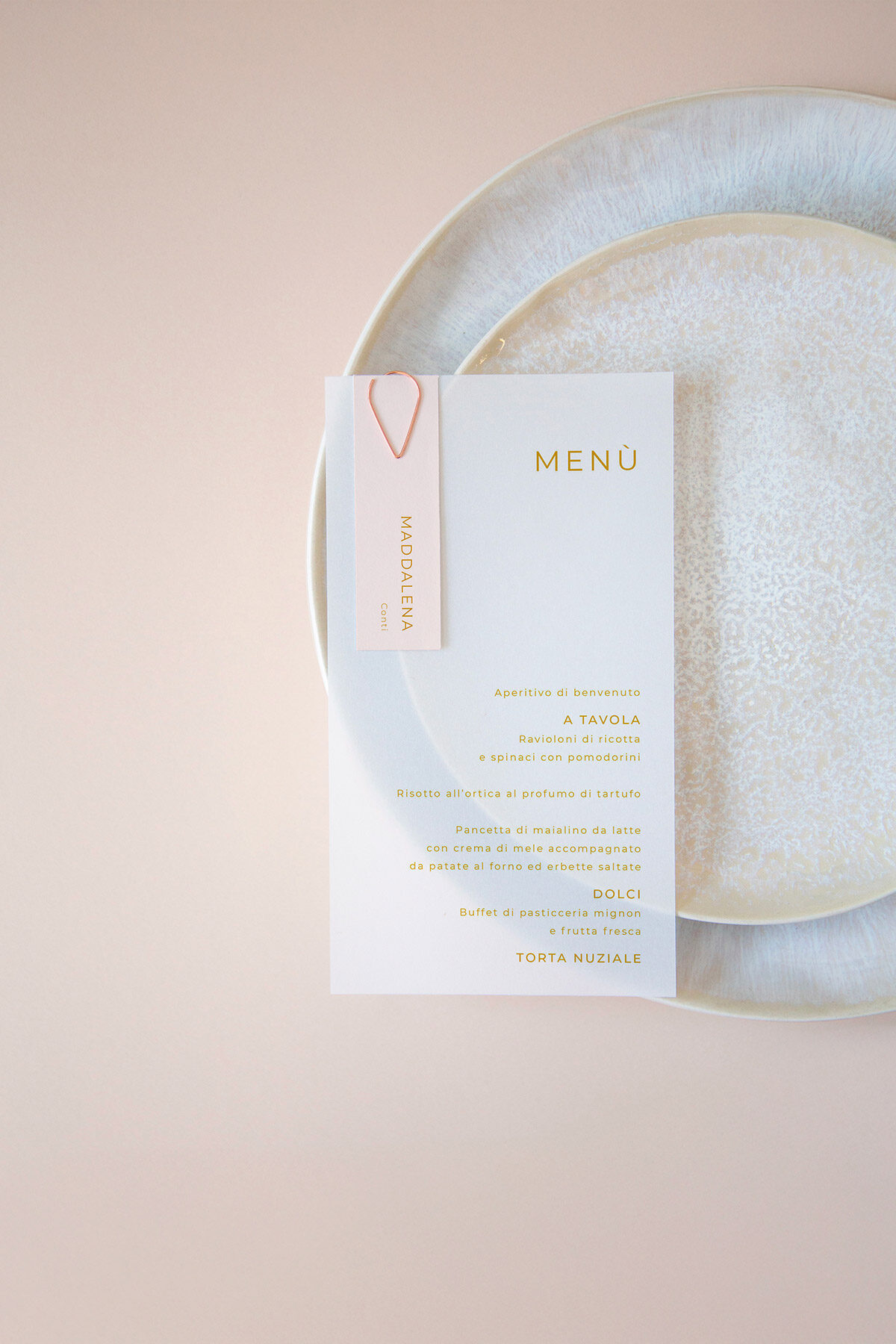 Menu Segnaposto Vellum Lilibet